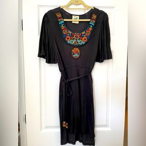 Beaded Black Dress